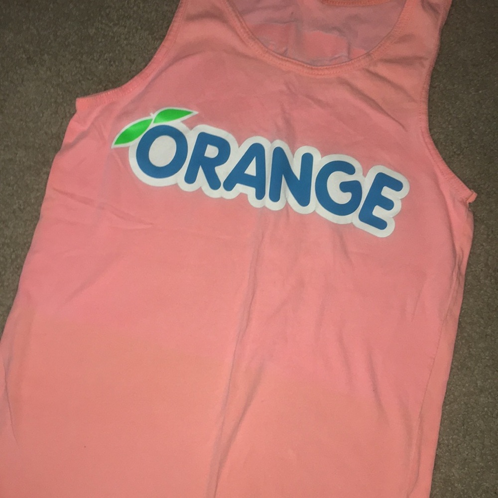 stingrays orange tank top